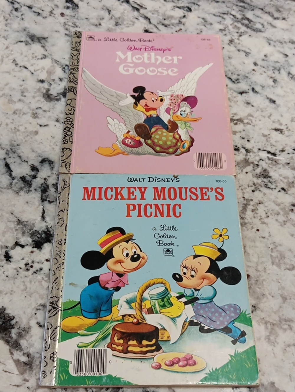 Vintage Disney Mother Goose 1952 And Mickey Mouse's Picnic Books